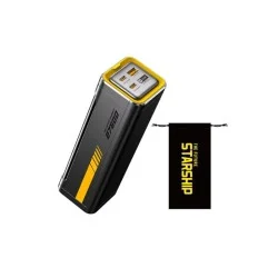 AOHI The Future Starship 240W 27,600mAh LED Display Power Bank with 3FT C-C Cable _ Black